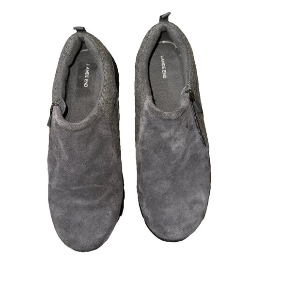Lands' End Women's  All Weather Zip Suede Shoes 501811 Size 10 D NWOT - Picture 1 of 6